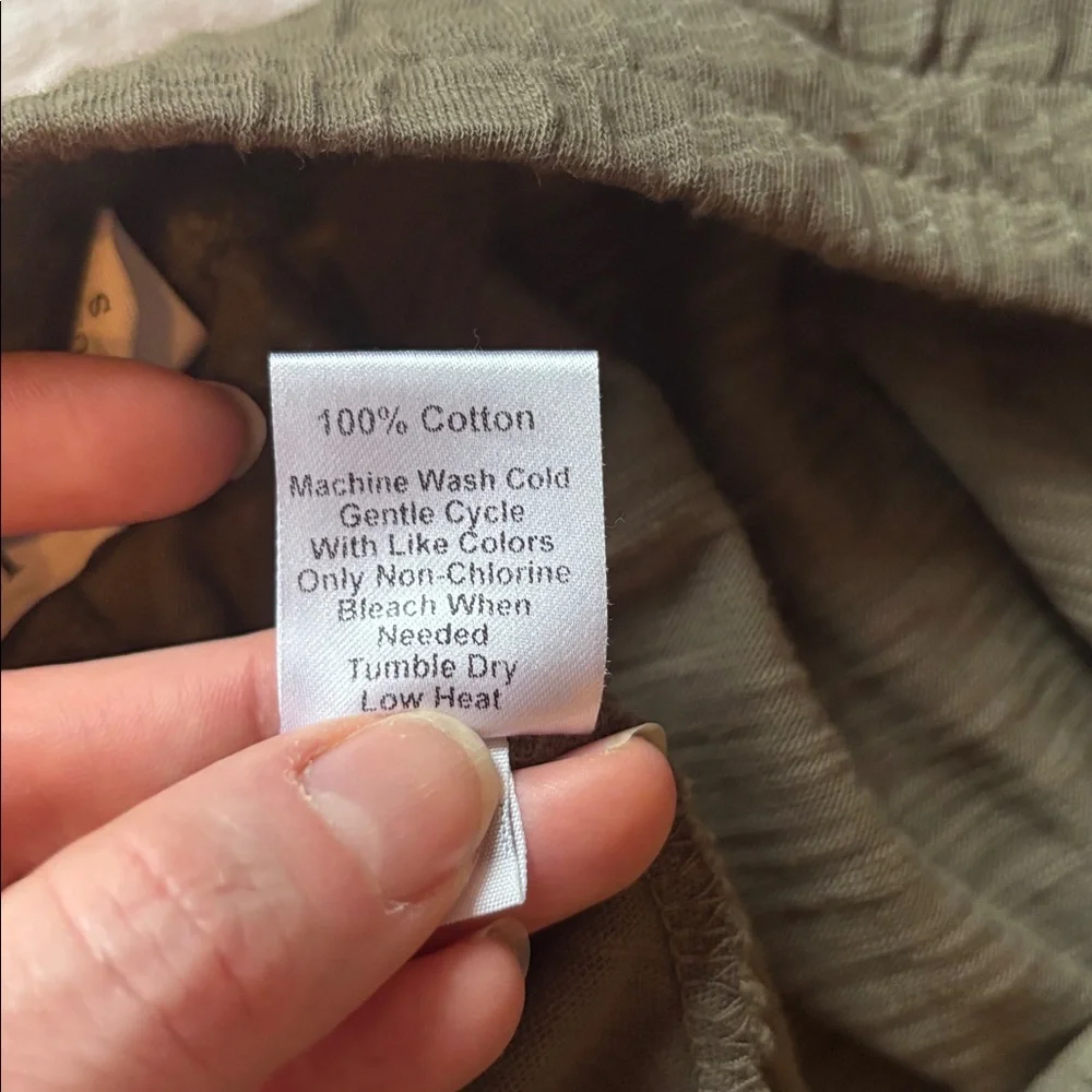 Wilt 100% Cotton Joggers in Olive, S - Picture 7 of 7